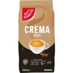 Gut & Günstig Crema Dolce ganze Bohnen 1KG