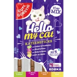 Gut & Günstig Hello My Cat Katzensticks Mix 10ST 50G