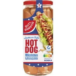 Gut & Günstig Hot Dog Würstchen 8ST 665G