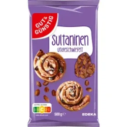 Gut & Günstig Sultaninen ungeschwefelt 500G