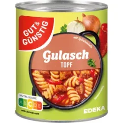 Gut & Günstig Schweinegulaschtopf 800G