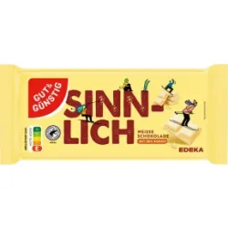 Gut & Günstig Sinnlich Tafelschokolade Weiß 100G
