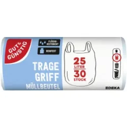 Gut & Günstig Tragegriff Müllbeutel 25L 30ST
