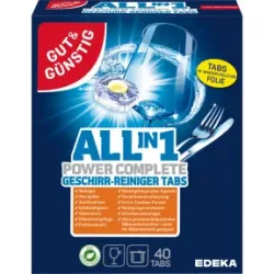 Gut & Günstig All-in-One Power Complete Geschirrreiniger Tabs 40ST