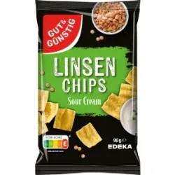 Gut & Günstig Linsen Chips Sour Cream 90G