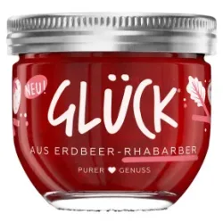 Glück Fruchtaufstrich Erdbeer-Rhabarber 230G