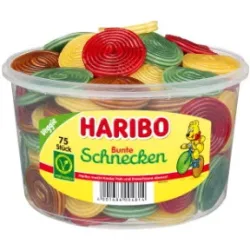 Haribo Bunte Schnecken 75ST 1,2KG