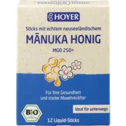 Hoyer Bio Manukahonig Liquid-Sticks MGO 250+ 12ST