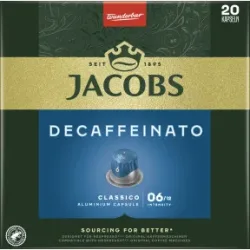 Jacobs Decaffeinato Kaffeekapseln 20ST 104G