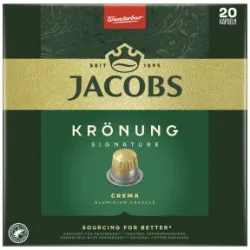 Jacobs Krönung Crema Kaffeekapseln 20ST 104G