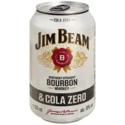 Jim Beam Bourbon & Cola Zero 10% 0,33L