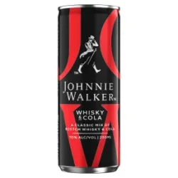 Johnnie Walker Scotch Whisky & Cola 0,25L Dose - Dose verschmutzt/beschädigt