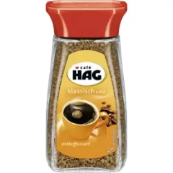 Café HAG klassisch mild entkoffeiniert 100G