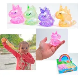 Kögler Stretch-O Quetsch Glitzer Einhorn Maltose grün
