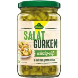 Kühne Salat Gurken würzig-Süß in Würfel 330G