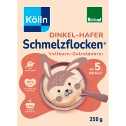 Kölln Bio Schmelzflocken Dinkel-Hafer Vollkorn-Getreidebrei ab 5.Monat 250G
