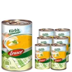 Erasco Kürbis Cremesuppe 6x390ML