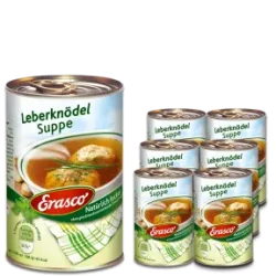 Erasco Leberknödel Suppe 6x395ML