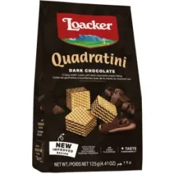 Loacker Quadratini Dark Chocolate 125G