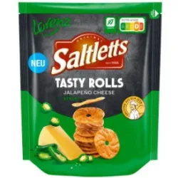 Lorenz Saltletts Tasty Rolls Jalapeno Cheese Style 130G