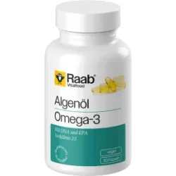 Raab Vitalfood Algenöl Omega-3 Kapseln 30ST