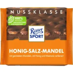 Ritter Sport Nuss Klasse Honig-Salz-Mandel 100G