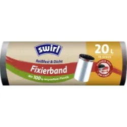 Swirl Fixierband-Müllbeutel Reißfest & Dicht 20L 15ST