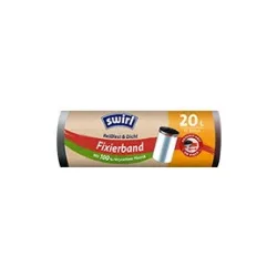 Swirl Fixierband-Müllbeutel Reißfest & Dicht 20L 15ST
