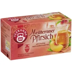 Teekanne Tee Mediterraner Pfirsich 20ST 50G