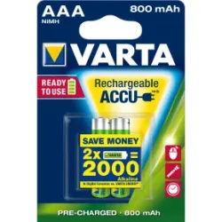 Varta Accu Recharge AAA 800mAh 2ST - Abverkauf 2.000