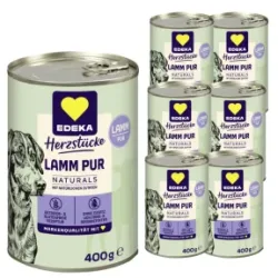 EDEKA Herzstücke Naturals Monoprotein Lamm Hundefutter 6x400G