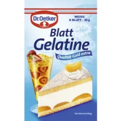 Dr.Oetker Blattgelantine Weiss 10G