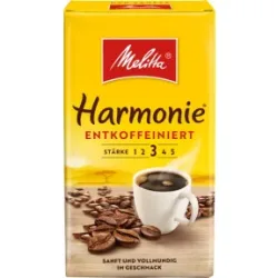 Melitta Kaffee Harmonie entkoffeiniert gemahlen 500G