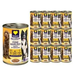 EDEKA Herzstücke Feine Mahlzeit mit Huhn & Ente 12x400G