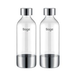 Sage the InFizz Fusion Flaschen 2x1L Wassersprudler-Flasche – Wassersprudler Zubehör – transparent