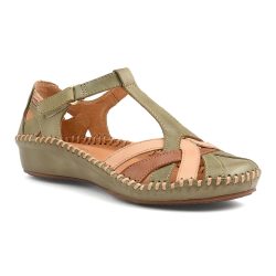 Pikolinos - Vallarta - Leder sandale, für Damen, Grün, Größe 40