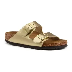 Birkenstock -  Arizona BS - Synthetik sandale, für Damen, Gold, Größe 35