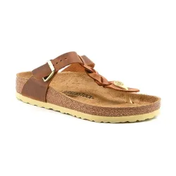 Birkenstock - Gizeh Braided R-38, für Damen, Cognac, Größe 38