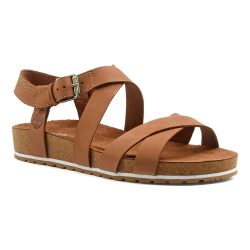 Timberland - Sandalen, Mid Heel, für Damen, Cognac, Größe 37