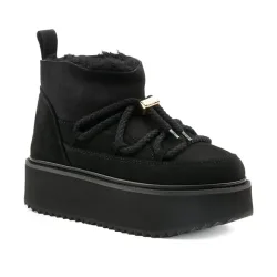 INUIKII - Classic Low Platform-41, für Damen, Schwarz, Größe 41