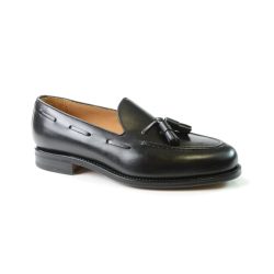 Berwick - Mocassin En Cuir Cousu Goodyear-46.5, für Herren, Schwarz, Größe 47