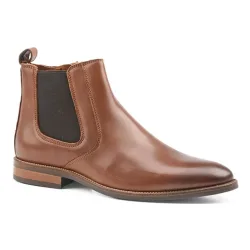 Tommy Hilfiger - Essential Hilfiger Leather Chelsea-42, für Herren, Cognac, Größe 42