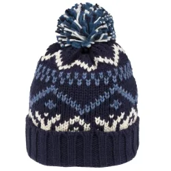 Isotoner - 83667 Bonnet Maille Jacquard Enfant-10-12a, 10-12A, Aquamarine