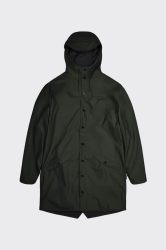 RAINS - Langer Regenmantel, Oversized Fit, für Damen, Olivegrün, Größe L