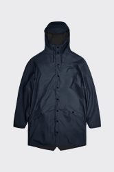 RAINS - Langer Regenmantel, Oversized Fit, für Damen, Dunkelblau, Größe M