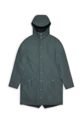 RAINS - 12020 Long Jacket, für Damen, Grau, Größe XS