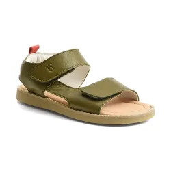 Benjie - Pregassona, Pregassona Flache Ledersandalen, 27, Khaki