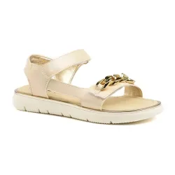 Primigi - 3928711-38, Kette Detail Flache Sandalen, 38, Beige