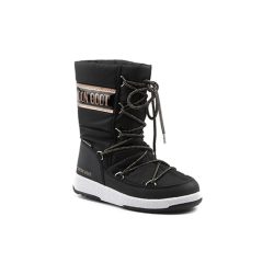 MOON BOOT -  Junior Girl Quilted WP-28, Junior Girl Quilted WP-30 Schneestiefel, 28, Schwarz
