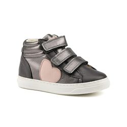 Benjie - Cologny-24, Cologny-22 High-Top Sneakers mit Herz-Detail, 24, Grau